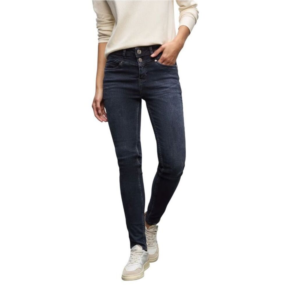 Street One Blue Cotton Skinny Women's Jeans